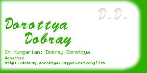 dorottya dobray business card